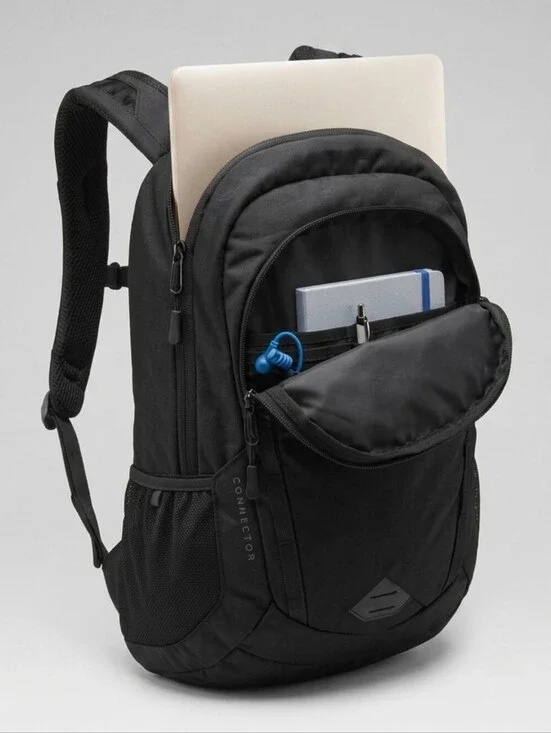 The North Face Black Connector Backpack with Blue Xylem Logo 21