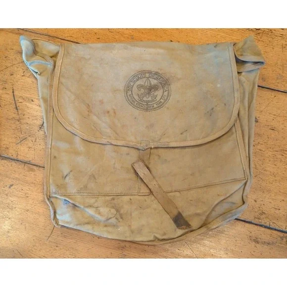 VINTAGE BOY SCOUTS‎ OF AMERICA NATIONAL COUNCIL BACKPACK CANVAS