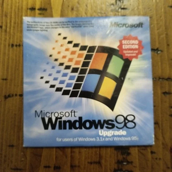 Microsoft Windows 98 Second Edition Upgrade CD-ROM Sealed w/ Product Key NOS
