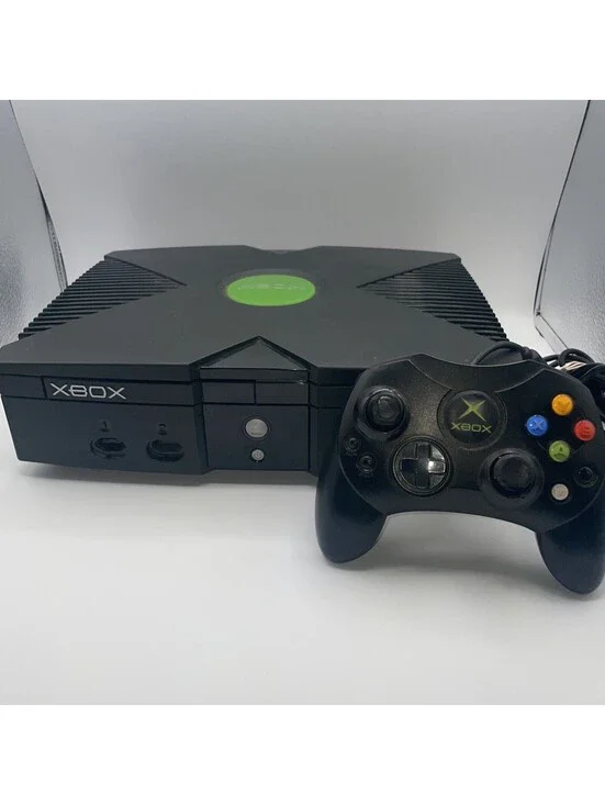 Original Xbox Console - Black! Tested With Controller and Cords!