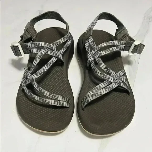 Chaco Gray Strappy Sandals