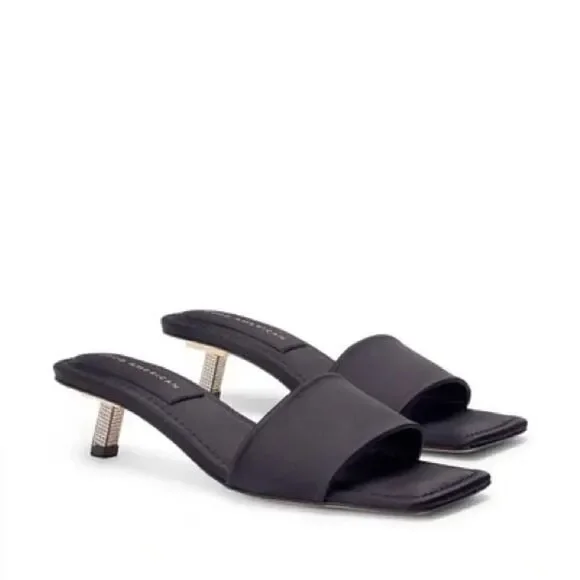 Good American Kickstand Slide Sandal Women's Size 10.5 Black