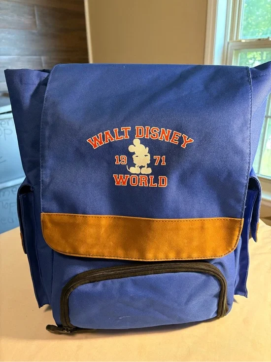 Walt Disney World 1971 Anniversary Blue Backpack Mickey Mouse Edition