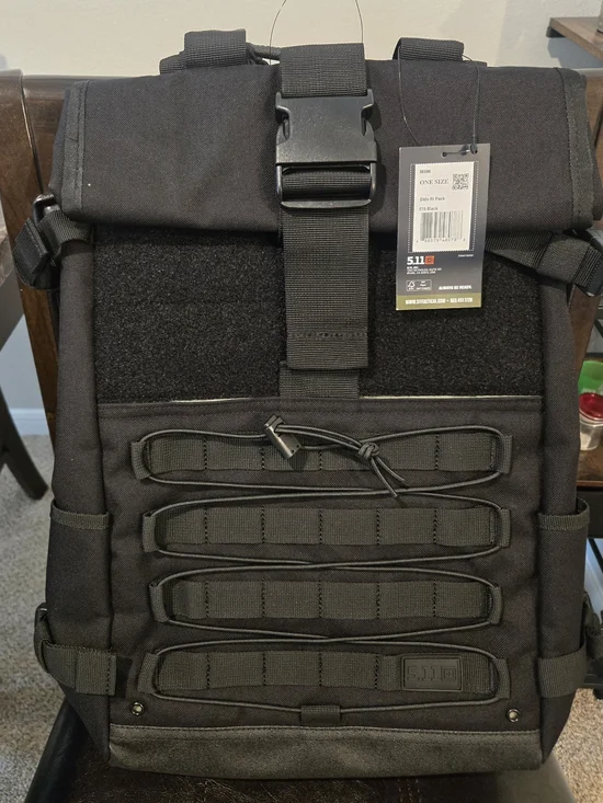 5.11 Tactical Black Roll-Top Backpack