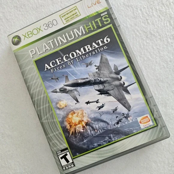 Ace Combat 6 Fires of Liberation Xbox 360 Platinum Hits Flight Combat Game CIB