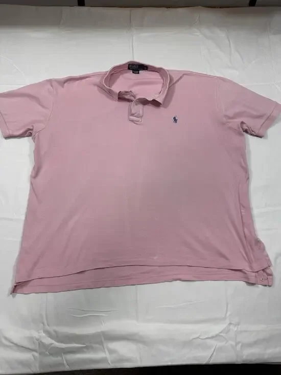 Polo by Ralph Lauren Mens Classic Fit Polo Shirt Size XL Pink W/ Pony Logo