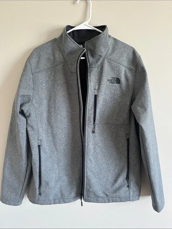 The North Face Men's Heather Grey Softshell Jacket