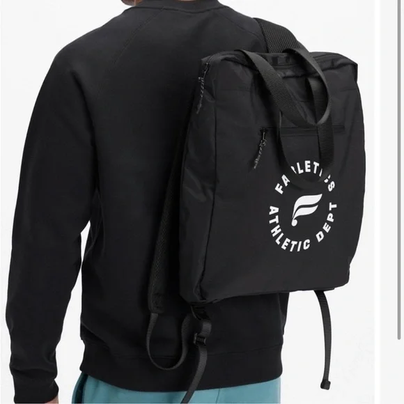 Fabletics The Commuter BackPack black, zippered pockets, adjust. straps, NWT