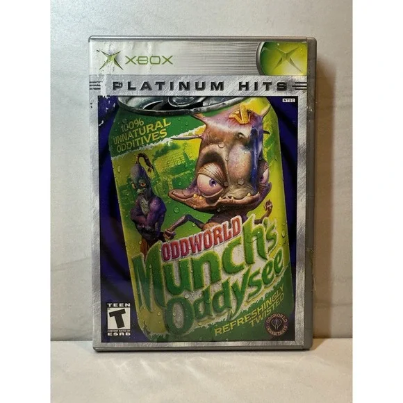 Oddworld Munch's Oddysee‎ Microsoft Xbox Platinum Hits Action Adventure Game