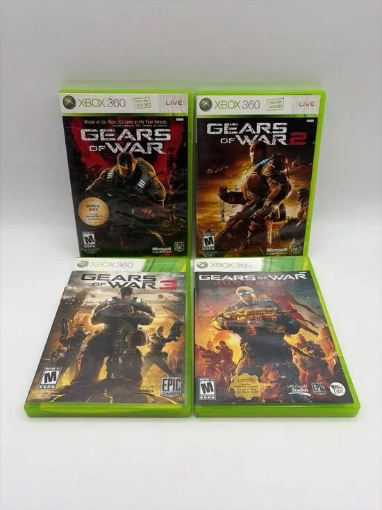 Gears of War Trilogy & Juggernaut Lot of 4 Video Games Tested Working