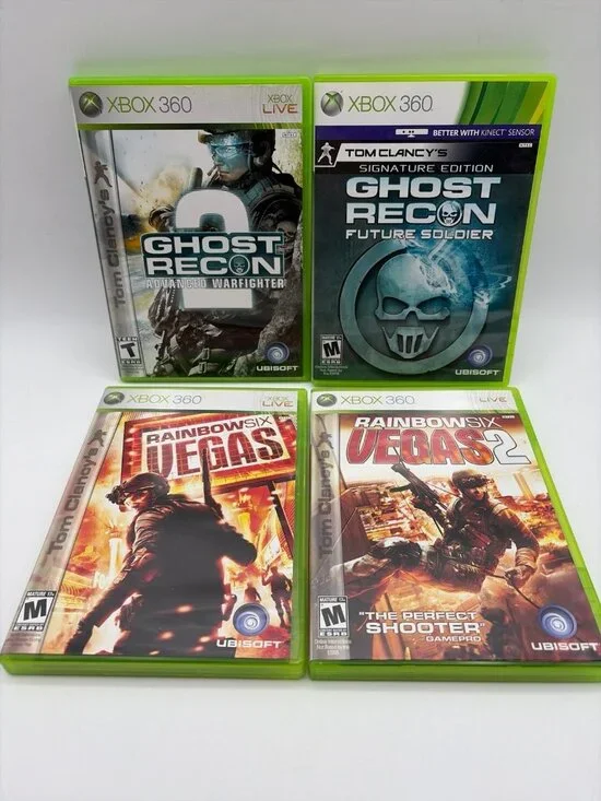 Tom Clancy Xbox 360 Ghost Recon Advanced Warfighter Future Soldier Rainbow 6