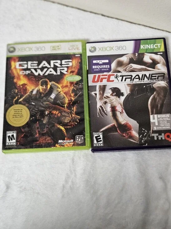 Microsoft Xbox Game: Gears of War UFC Trainer Video Games Kinect