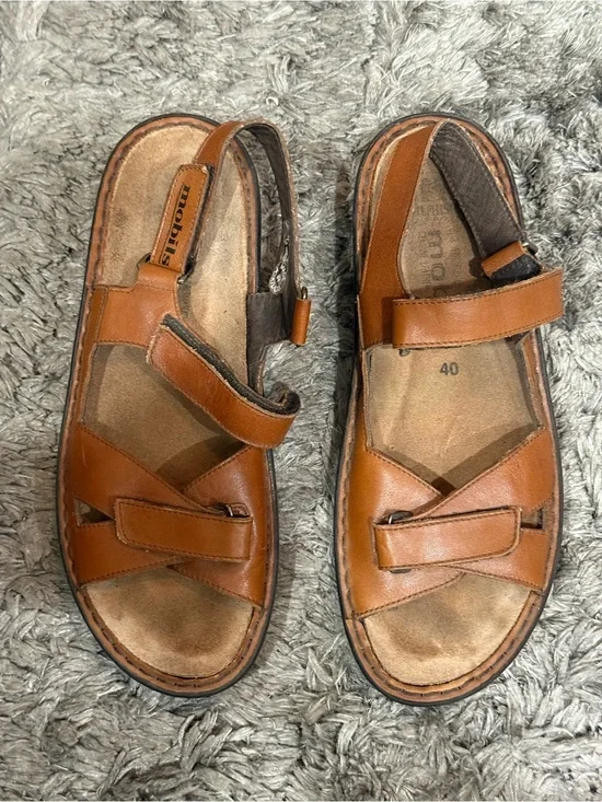 Mephisto Mobils Womens Size EU 40 Shoes Brown Strappy Comfort Sandals