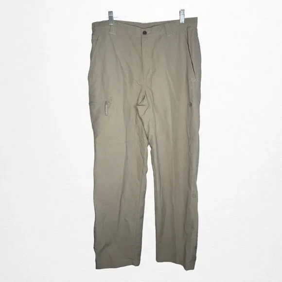 The North Face‎ Mens Gray Nylon Hiking Outdoors Fishing Straight Pants Size  36