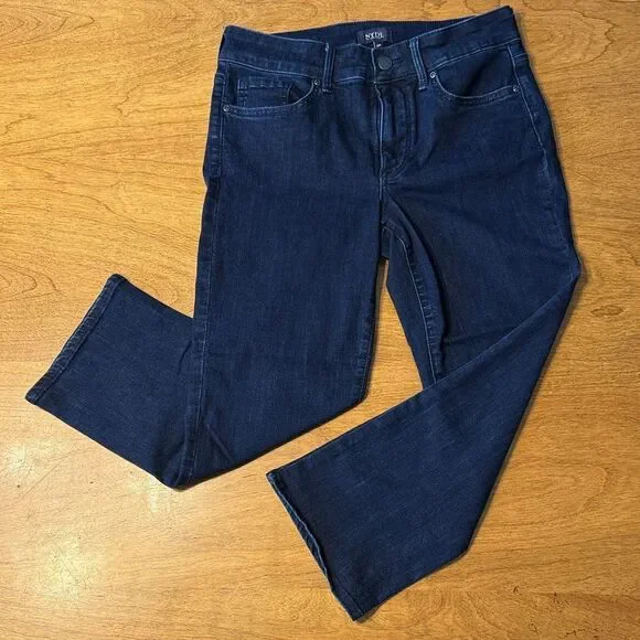 NYDJ Marilyn Dark Blue Straight Leg Jeans