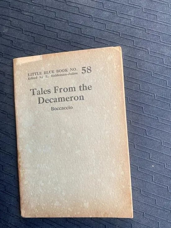 Little Blue Book No. 58 Tales From The Decameron Boccaccio Vintage