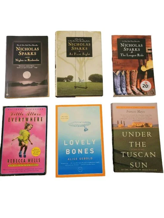 Bestseller Book Lot Adult Nicholas Sparks Read Home Library Used Fiction Novels