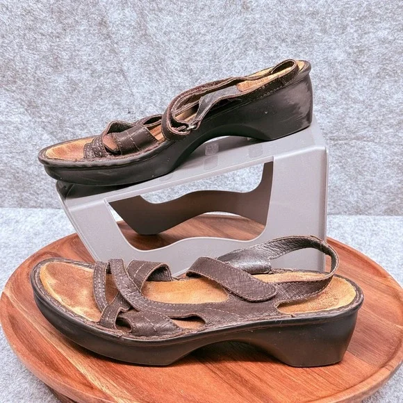 Naot‎ Shoes Womens Size 39 Leather Strappy Slingback Platform Comfort Sandals