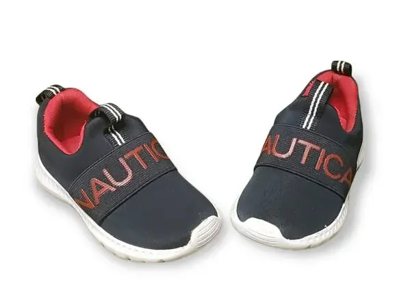 Nautica Slip On No Tie • Red White & Blue Toddler Shoes Size 5
