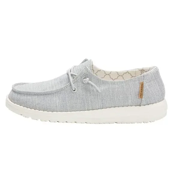 HEY DUDE GIRL'S WENDY TODDLER LINEN GREY SIZE 10 | GIRL’S SHOES |