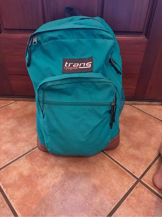 Jansport Teal Men's Backpack with Brown Base