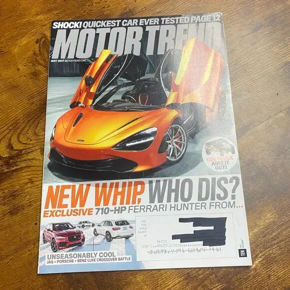 Motor Trend Magazine May 2017 New Whip, Who Dis? 710HP Ferrari Hunter