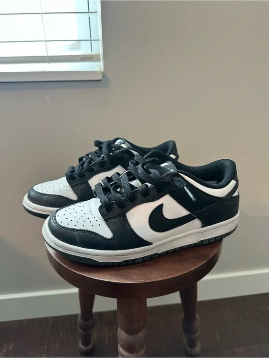 Nike Kids Black and White Low-Top Sneakers — Youth Court Style