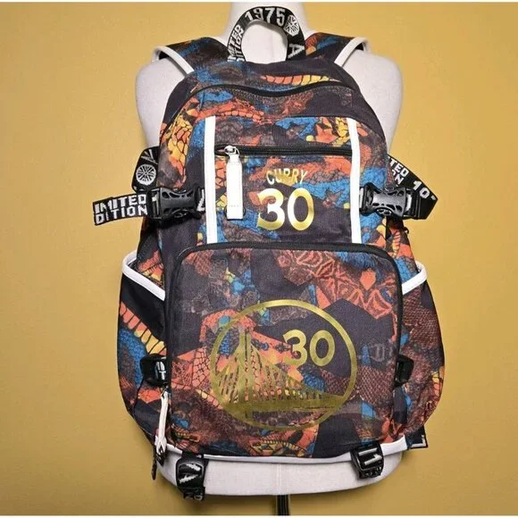 Rare Aolida Limited Edition 1975 Backpack Golden State Warriors‎ Steph Curry #30