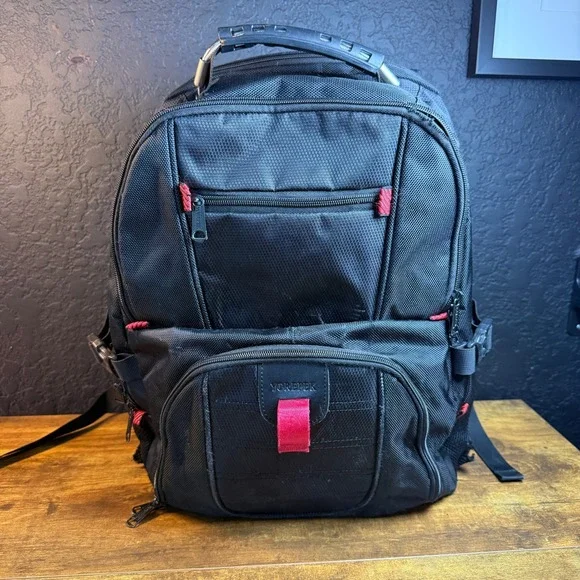 Yorepek Extra Large Travel‎ 17 Inch Laptop Black Polyester Backpack Mens OS