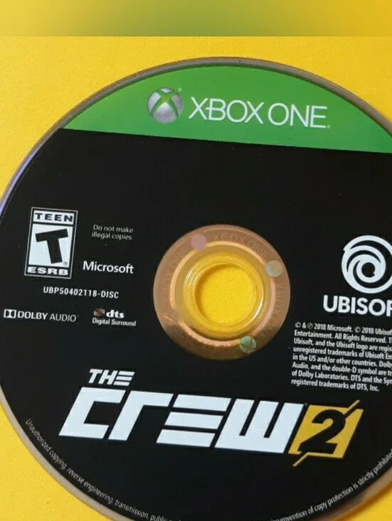 Xbox One The Crew 2 Game Disc - Ubisoft - Black & Green