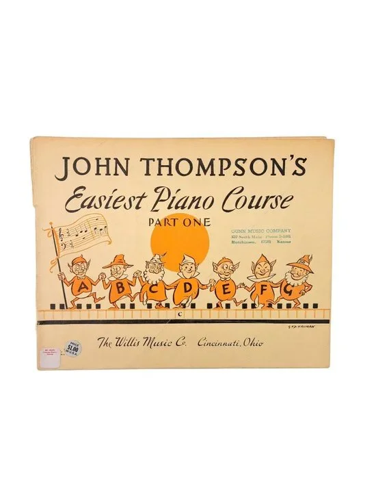 Vintage John Thompson's Easiest Piano Course Part One Music Book 1955 Instruct