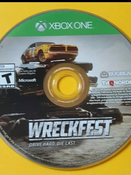 Xbox One Wreckfest Game Disc - Green/Black Artwork