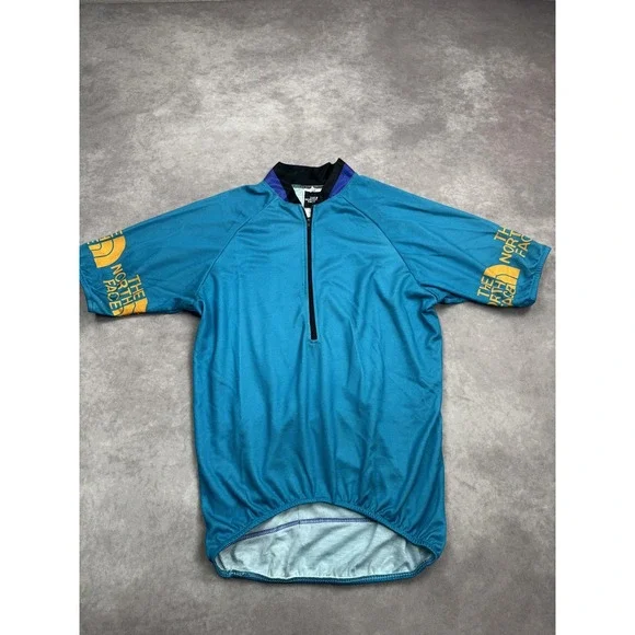 Vintage The North Face Cycling Jersey Small USA Made‎ 90s Bike Shirt Tee