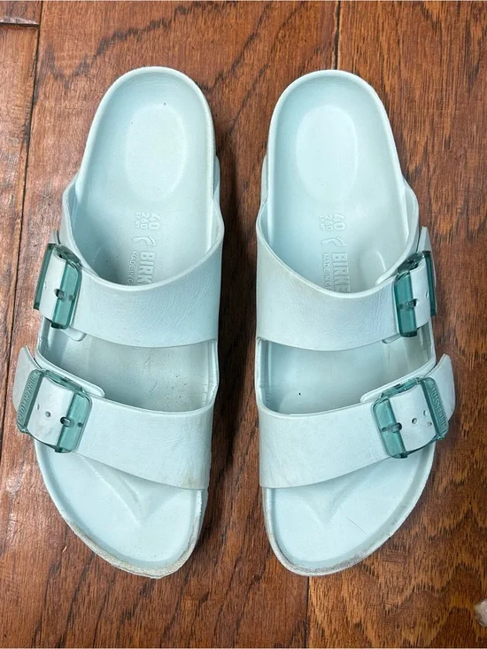 Birkenstock Arizona EVA Slide Sandal in Surf Green