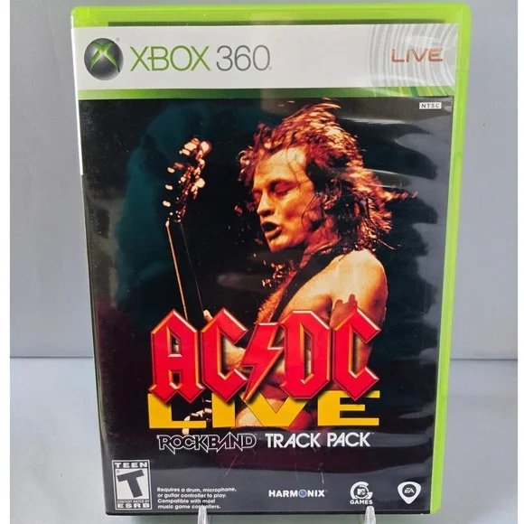 AC/DC Live: Rock Band Track Pack & Rock Band 2 Bundle - Xbox 360 - 2 Games CIB‎