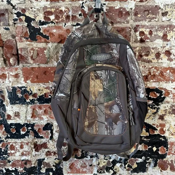 Magellan Outdoor Backpack Camo Brown Padded Bag