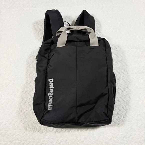 Patagonia Backpack Atom Tote Pack Unisex One Size Black Nylon Laptop Sleeve