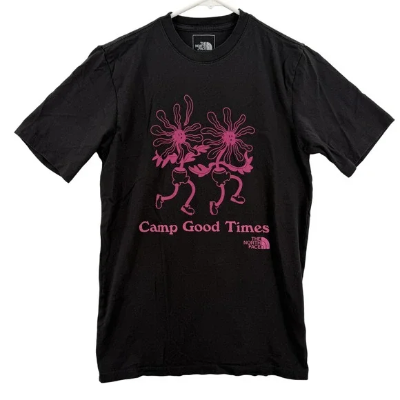 The North Face Shirt Mens XS‎ Black Camp Good Times Graphic Short Sleeve Tee
