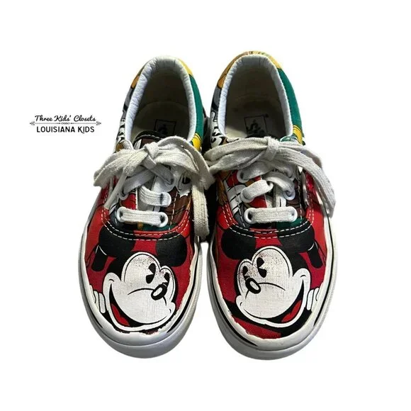 Vans + Disney Sz 12 Mickey Mouse Donald Goofy Sneakers