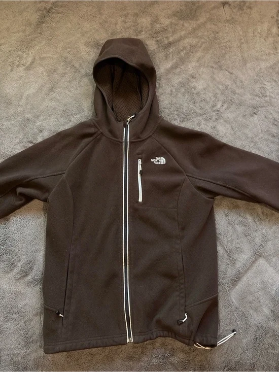 The North Face Brown Sherpa Fleece Hoodie