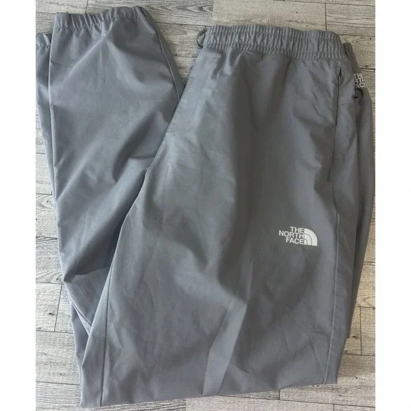 The North Face Mens Gray Athletic Jogger Pants Size L Outdoor Travel Performance