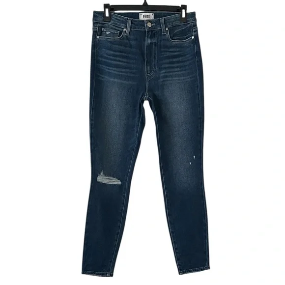 Paige Women’s Blue Margot Ankle Super High Rise Ankle Skinny Jeans Size 29‎