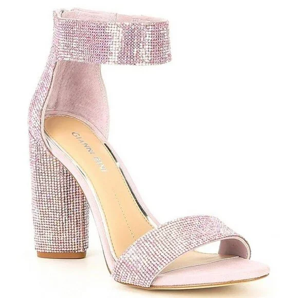 NEW Gianni Bini Ronilynn Rhinestone Bling Jewel Embellished Dress Sandals