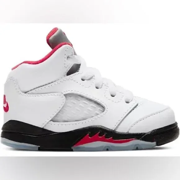 JORDAN 5 RETRO FIRE RED SILVER TONGUE 5C