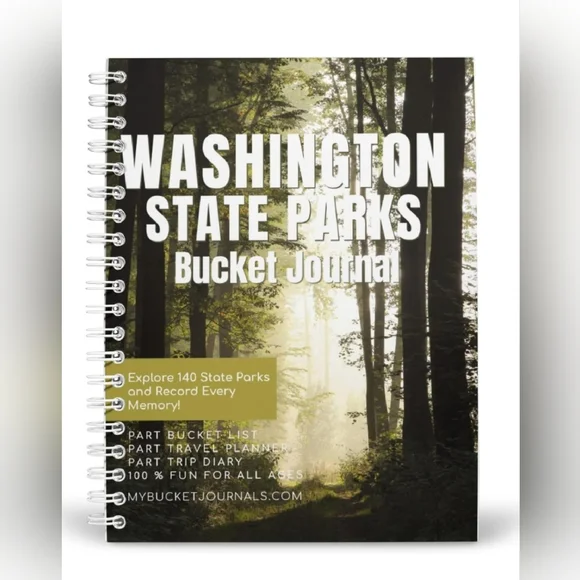 Washington State Parks Bucket Journal, Explore 140 Parks Record Memories