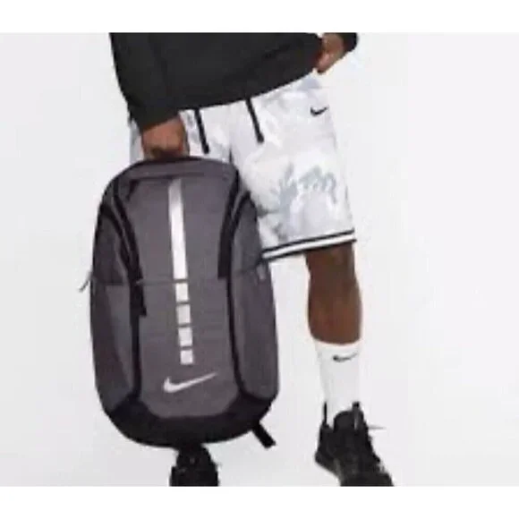 Nike Hoops Elite Pro Grey/Silver Basketball Backpack BA5554-022 NWT