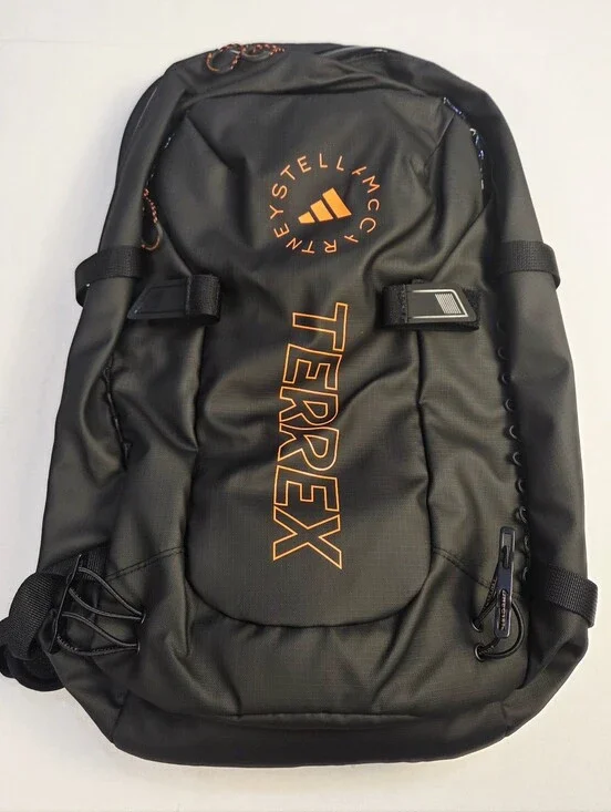 Adidas Terrex Black/Orange Backpack by Stella McCartney