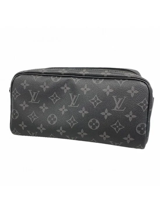 Louis Vuitton Handbag Monogram Eclipse Dopp Kit Black