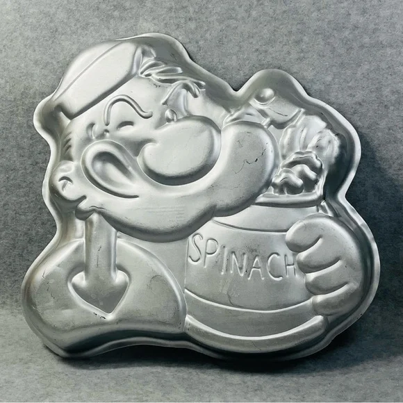 Wilton Popeye Cake Pan 1980 Vintage‎ Birthday Cartoon Collectible Bodybuilder