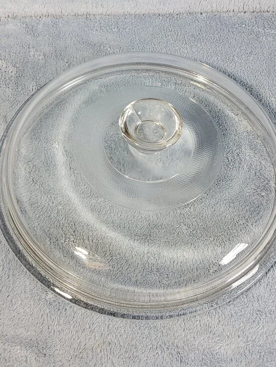 Vintage Pyrex # 407 Replacement Round Lid Clear Glass 8.25